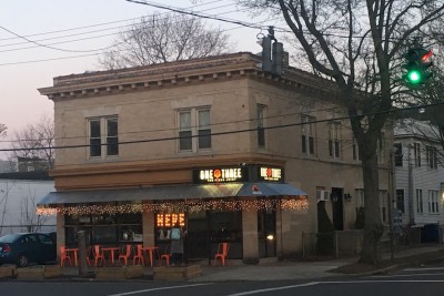 One 6 Three serves New Haven pizza in the East Rock neighborhood near Corsair, apartments in New Haven.